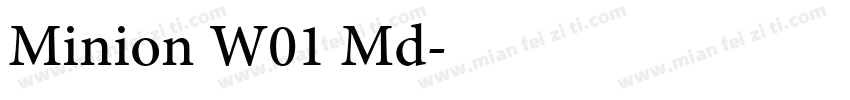 Minion W01 Md字体转换